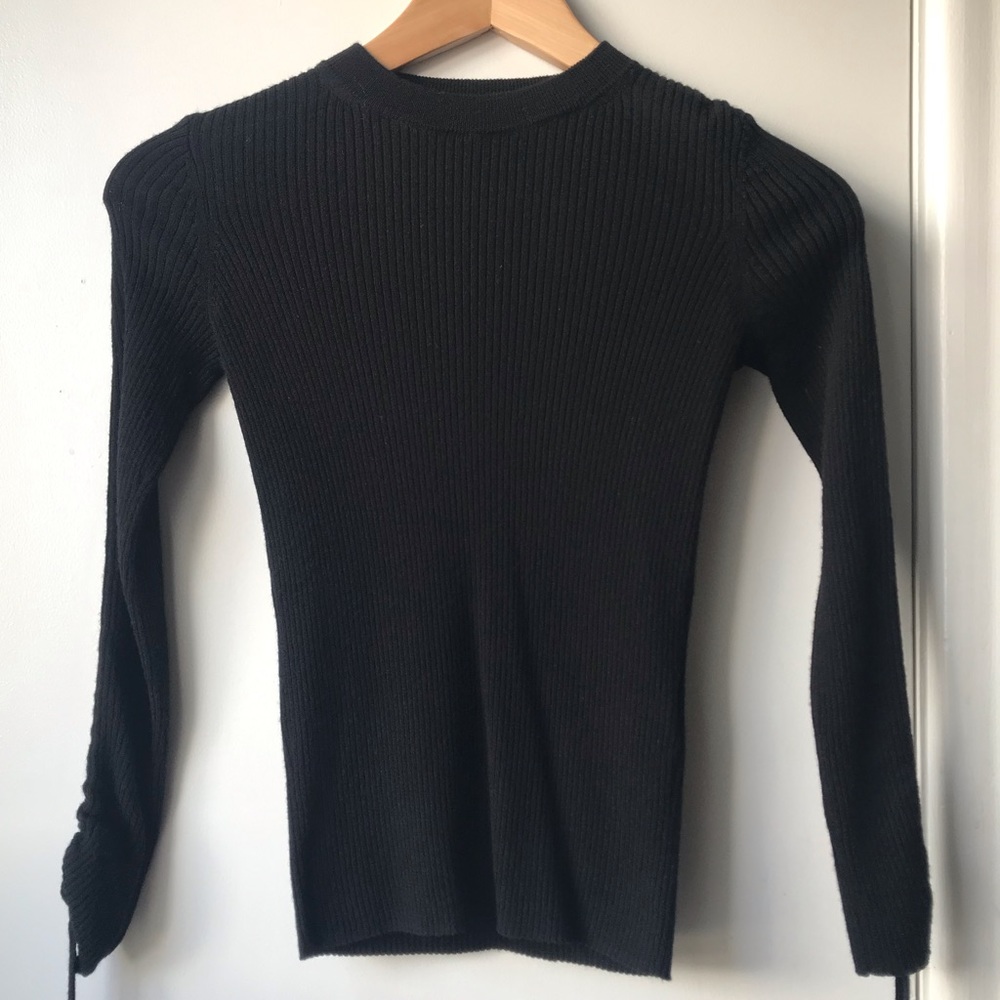 New Veronica Beard “Owen” Wool Sweater Black